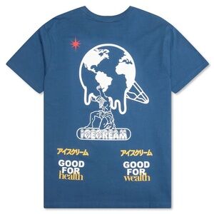 Icecream Atlas S/S Tee - Dark Blue- Size Large